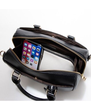 UNBILLION cachecache お財布ミニボストンバッグ ブラック