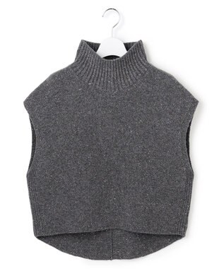ICB L 【30th ANNIVERSARY】 カシミヤブレンドルレックス ハイネックニットベスト ミディアムグレー