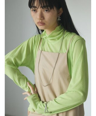 Green Parks ａ．裾プリーツキャミワンピース Beige