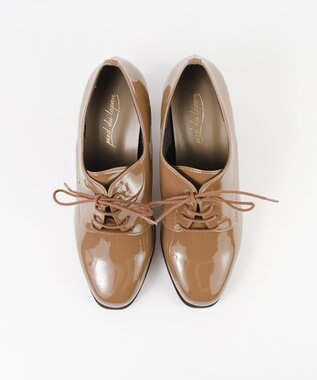 BONTRE 【pied du lapan/ピエドラパン】レースアップヒールパンプス/50679ZE オークエナメル
