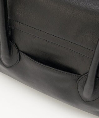 russet 《@__serako.r__企画》ソフトレザーフラップトートバッグ(CE-1678) Black