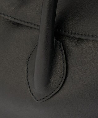 russet 《@__serako.r__企画》ソフトレザーフラップトートバッグ(CE-1678) Black