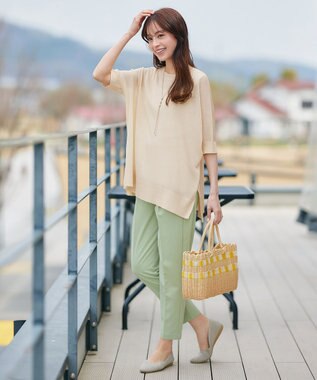 Tiaclasse 【新色追加】サラサラUVシアーニットドルマントップス エクリュ