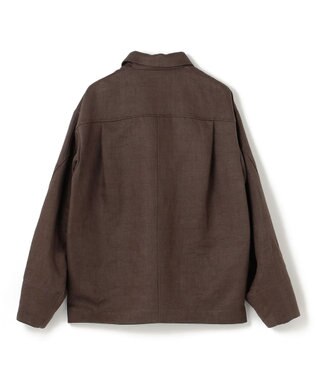 BEIGE， 【VERY 5月号掲載】CRINUM / オーバーサイズリネンジャケット Dark Brown