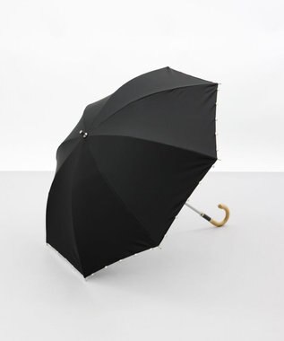AURORA 【WEB限定】サマーシールド パール晴雨兼用傘（1段スライドショート） ブラック