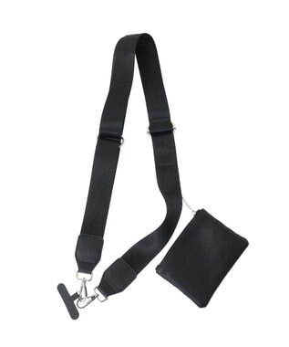 Green Parks ＥＴＳ．ポーチ付きテープスマホショルダー Black