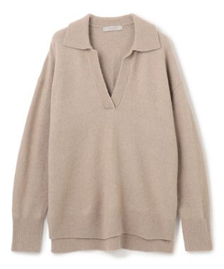 UNFILO ふわふわ スキッパーニット [NEW]ベージュ