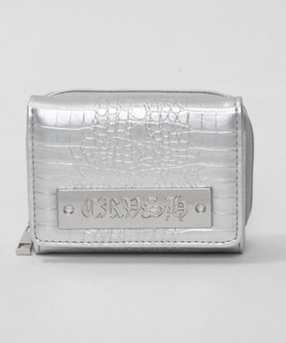 WEGO プレートクロコウォレット シルバー