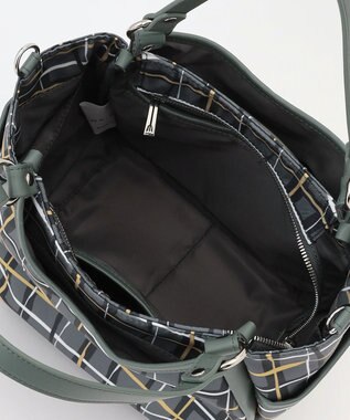 Y'SACCS ドローイングチェック2WAYミニトート グレー