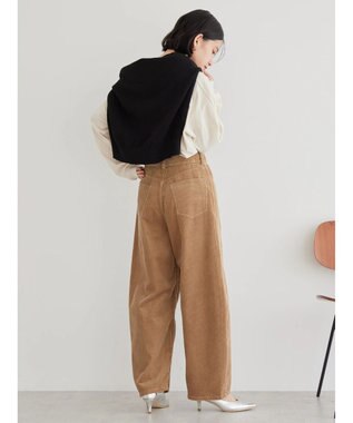 AMERICAN HOLIC コーデュロイコクーンパンツ Camel