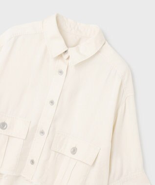 GRACE CONTINENTAL ハーフスリーブルーズシャツ キナリ