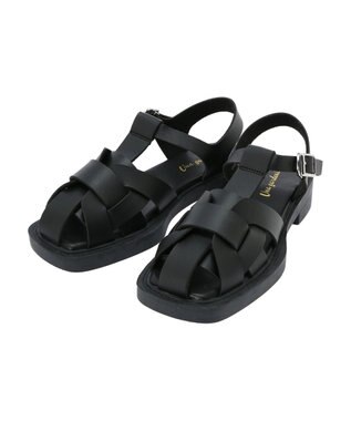 Green Parks ・Ｕｎａ　ｇａｒｄｅｎｉａ　スクエアトゥグルカサンダル Black