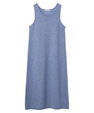 earth music&ecology Ｓｅｔ２点クロスニット＋ノースリーブニットワンピース Blue