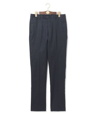 J.PRESS MEN 【ウォッシャブル可】コンフォートストレッチリネン スラックス ネイビー系