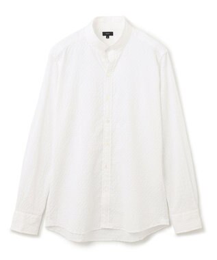 JOSEPH HOMME トライジャガードストレッチ　ウィングカラーシャツ ホワイト系