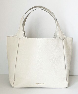 Hekhèr Le Style de Vie 【日本製/セレモニーにも】シュリンクレザー ハンドバッグ medium ホワイト