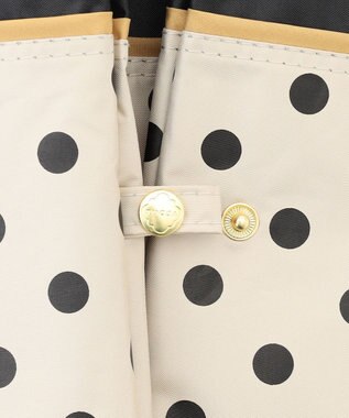 TOCCA 【晴雨兼用】DREAM OF DOTS UMBRELLA 折り畳み傘 収納バッグ付き ベージュ系