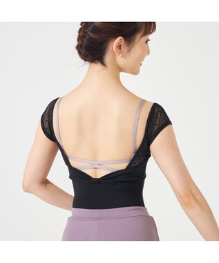 Chacott バッククロス ブラトップ（フリーカット） モーブ