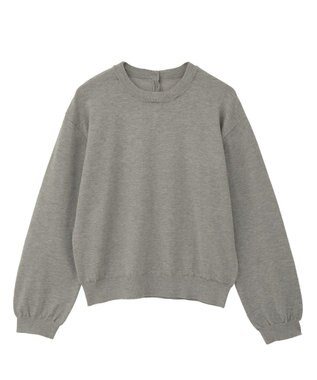 YECCA VECCA 2wayフリルクルーネックニット Gray