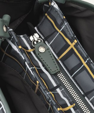 Y'SACCS ドローイングチェック2WAYミニトート グレー