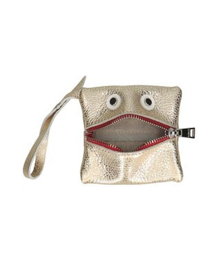 INTER-CHAUSSURES 【RIPANI】レザーチャームポーチ ゴールド