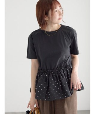 Te chichi カットドビー切替えトップス(セットアップ可)