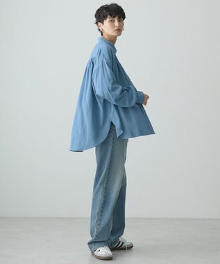 AMERICAN HOLIC バックＶギャザーブラウス Blue