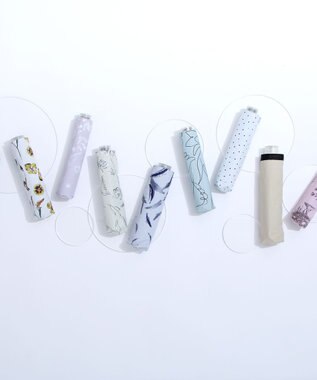 MOONBAT Fuwacool(フワクール) フワクールホワイト 晴雨兼用日傘 折りたたみ傘 トワルドジュイ 軽量 一級遮光／遮熱／UV オフホワイト