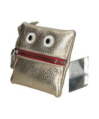 INTER-CHAUSSURES 【RIPANI】レザーチャームポーチ ゴールド