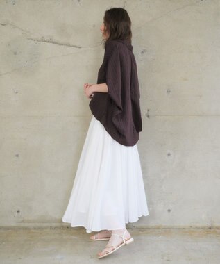 YECCA VECCA ストライプ柄シャツ Brown