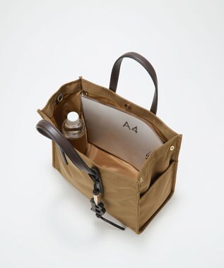 TOPKAPI LEE11月号掲載！【Breath TOPKAPI】撥水 マルチway スクエア A4 トートバッグ / 10ポケット キャメル