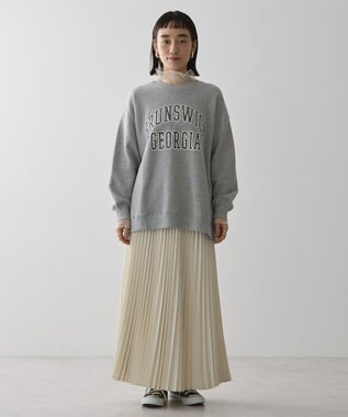 AMERICAN HOLIC ＢＲＵＮＳＷＩＣＫ　ＧＥＯＲＧＩＡ　ＢＩＧスウェット Light Gray Mixture