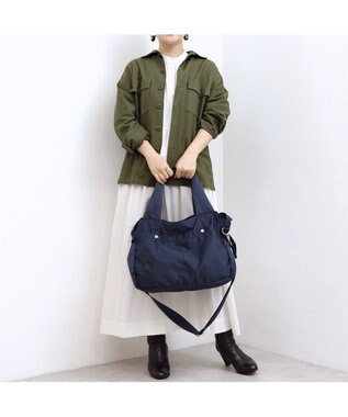 UNBILLION カシュカシュ cachecache / ナイロンタウン2wayボストンバッグ ネイビー