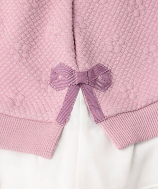 組曲 KIDS 【90-100㎝】フラワーキルト トレーナー ラベンダー