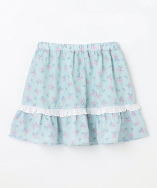 ANY KIDS フラワー×リボン スカパン ミント