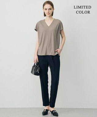 ICB 【WEB限定カラーあり】FluidBackSatin ドロストパンツ ネイビー［WEB限定］