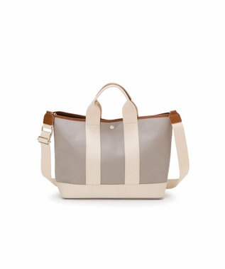 TOPKAPI 【Breath TOPKAPI】SCOTCH GRAIN スコッチグレイン ショルダー付き A4 トート バッグ ライトグレー
