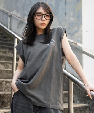 WEGO 【ユニセックス着用ITEM/MLサイズ展開】グラフィックBIGノースリーブ 柄4