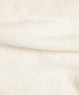 WEGO リボン付きニットストール ホワイト