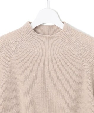 23区 【洗える】ラメウール ハイネック ニット ベージュ系