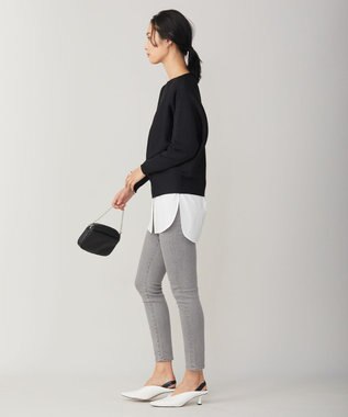 ICB 【洗える】スキニーデニム グレー系