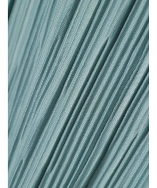 Green Parks プリーツ５分袖プルオーバー Sax