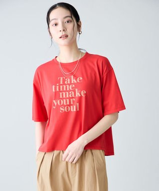 ANY ANYファンクションロゴTシャツ レッド