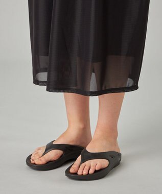 Chacott シアーコクーンワンピース ブラック