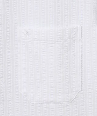 JOSEPH ABBOUD 【ストレッチ/イージーケア】コンパクトジャージーサッカーシャツ ホワイト系1