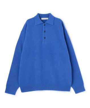 UNFILO MENS 【洗える】ウールカシミヤニット ポロ