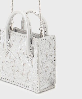 GRACE CONTINENTAL SquareMiniBagMT シルバー