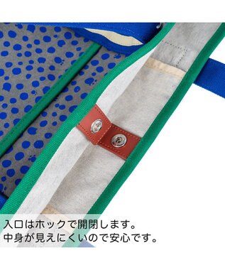 tsumori chisato CARRY コットンポルカドット トートバッグ ネイビー