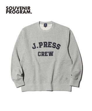 J.PRESS MEN 【J.PRESS ORIGINALS】Supima Recycle French Terry Fabric Logo Sweat Shirt ライトグレー系