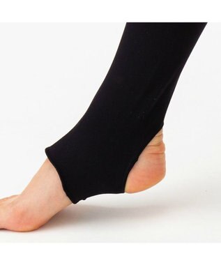 Chacott ハイウエストオーバータイツ（つま先かかとなし） ブラック